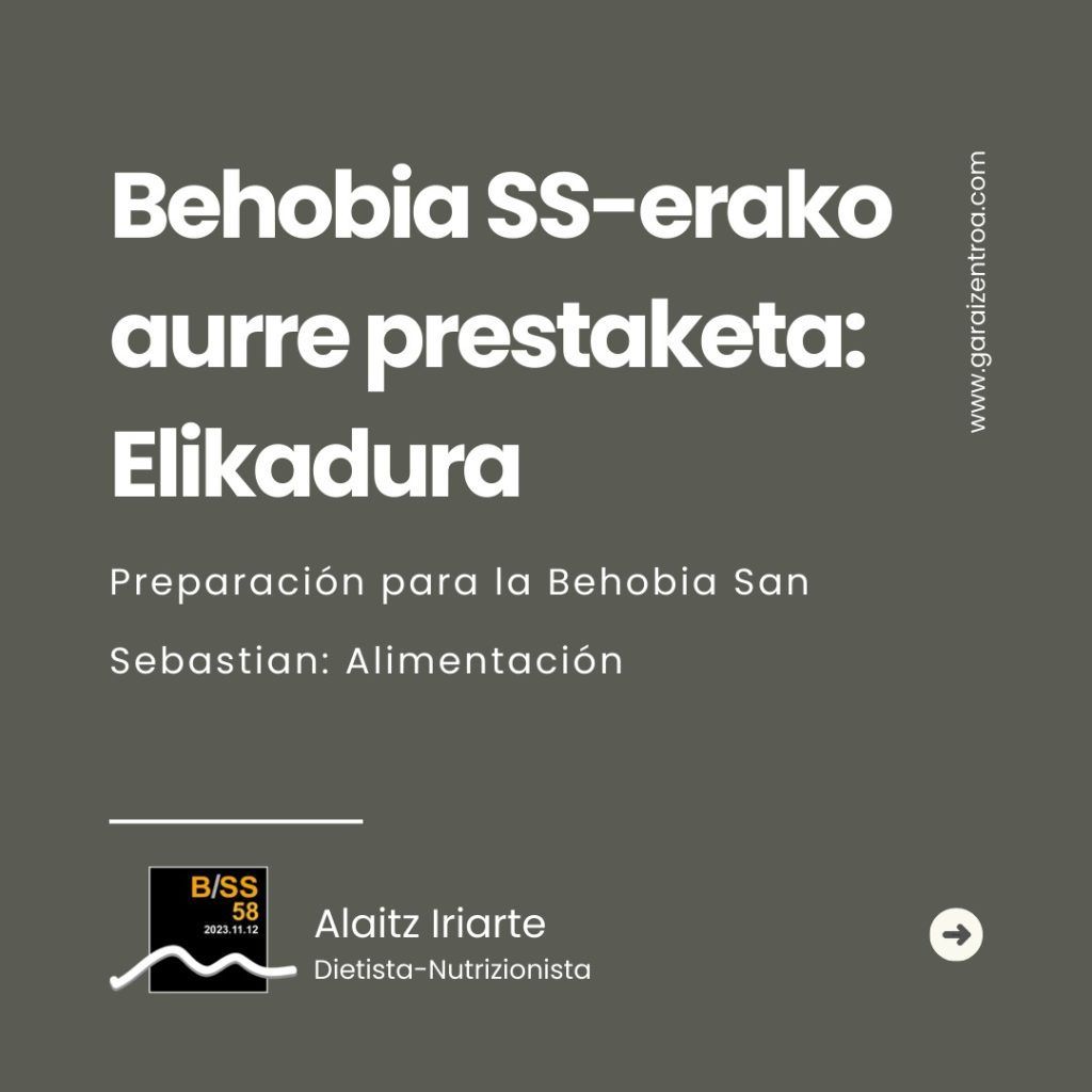 BEHOBIA SS-ERAKO AURRE PRESTAKETA: ELIKADURA
